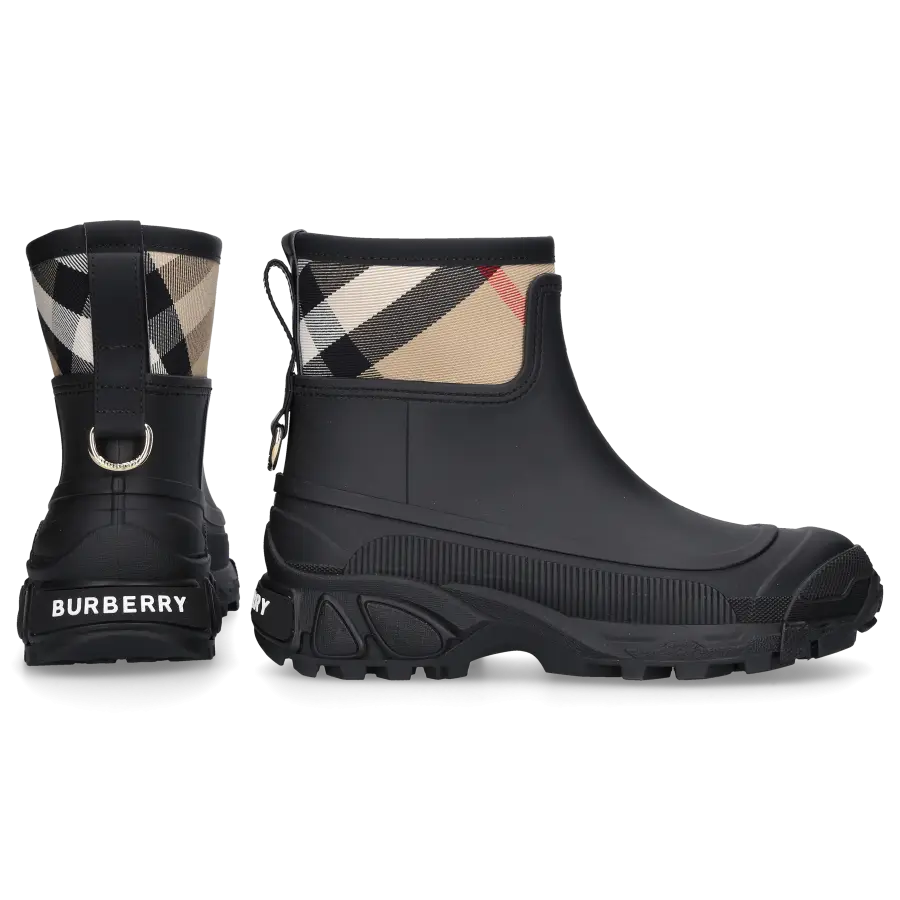 Burberry - Gummistiefel ANKLE BOOT RAIN Gummi - schwarz