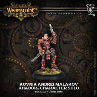 Khador Solo Kovnik Andrei Malakov