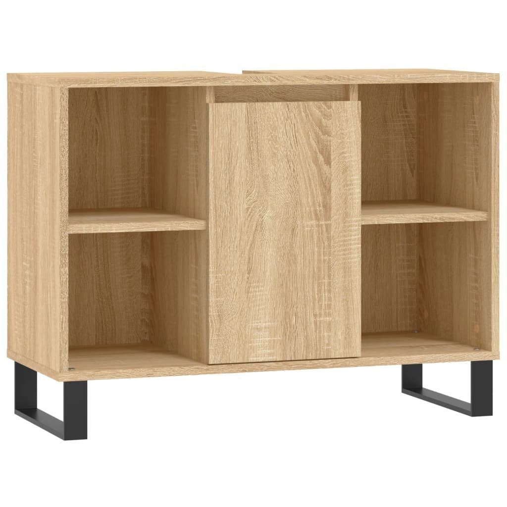 vidaXL Badezimmerspiegelschrank Badschrank Sonoma-Eiche 80x33x60 cm Holzwerkstoff (1-St)