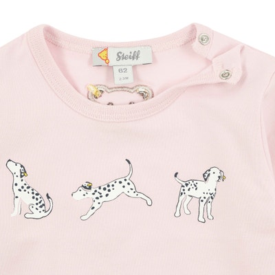 T-Shirt langarm, rosa für Mädchen