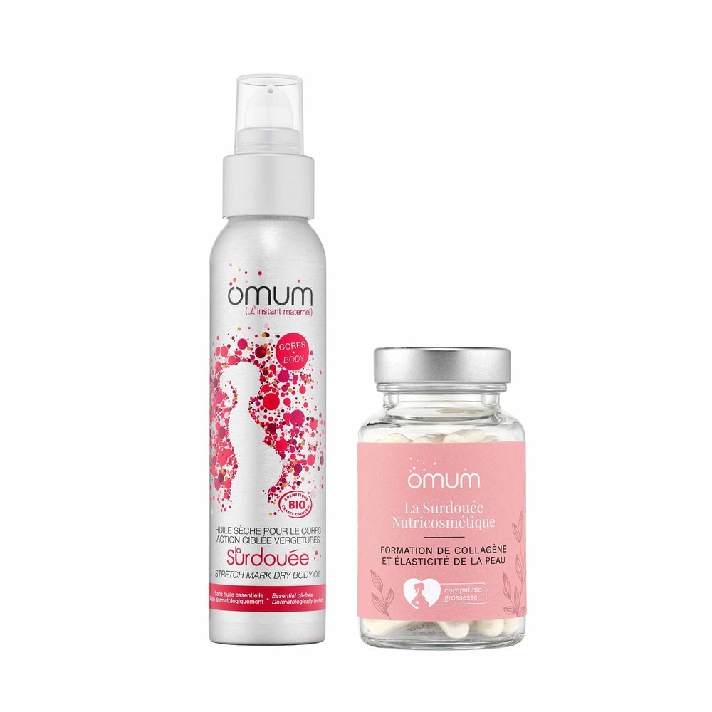 Omum DUO IN & OUT Vergetures Coffret duo In & Out: formation de collagène et élasticité de la peau