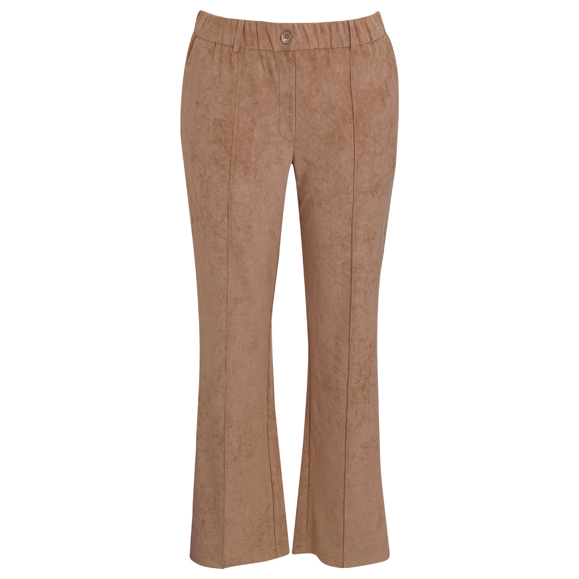 Damen Velourshose mit Straight-Fit