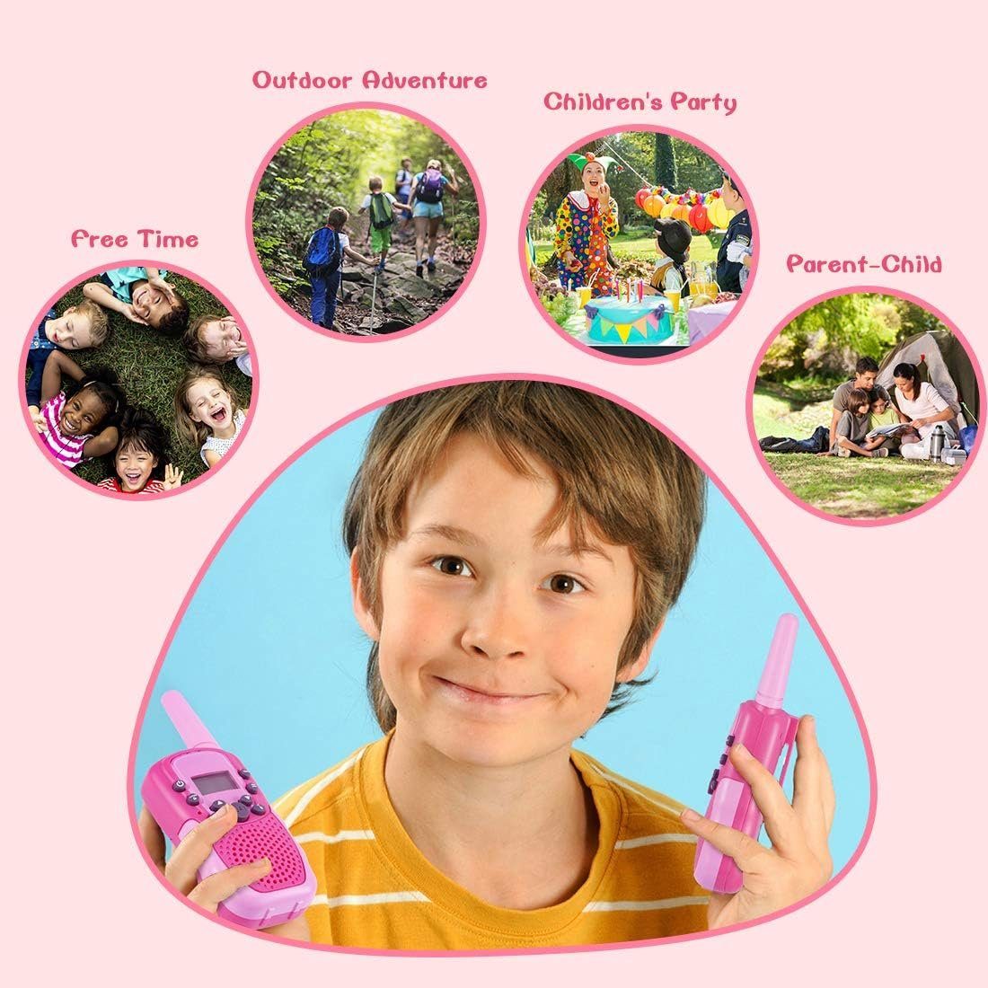 autolock Kinderwecker Kearui Spielzeug 3-12 Jahre für mädchen, Walkie Talkies für Kinder 8