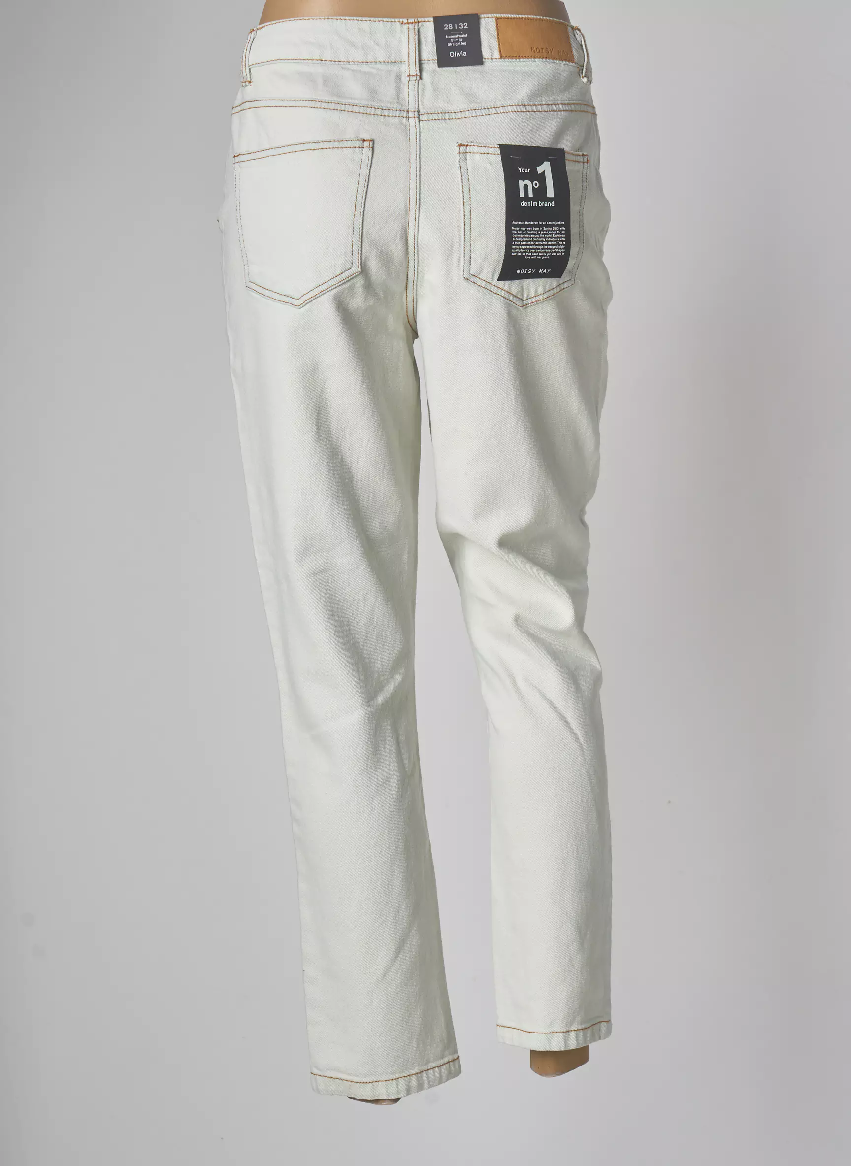 Noisy May Jeans Coupe Droite Femme couleur bleu