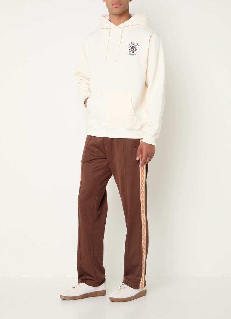 Pantaloni de trening cu croială dreaptă, cu logo și buzunare cusute, model „Mr. Tracksuit”.