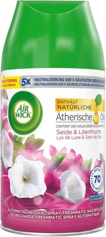 Air Wick Freshmatic Flüssig Lufterfrischungsspray Nachfüllung Seide & Lilienfrische