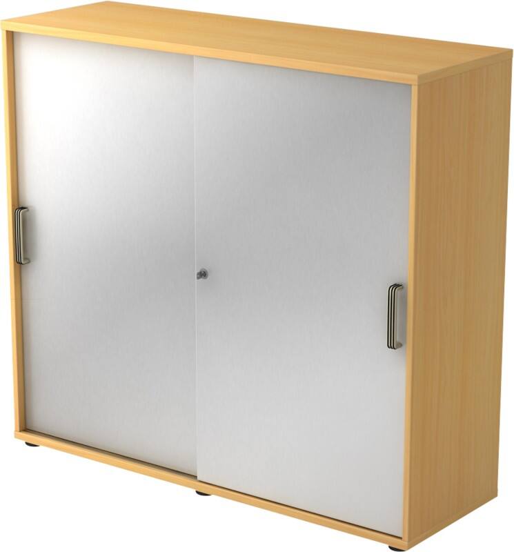Hammerbacher Schiebetürenschrank 3FH SG Buche, Silber 1.200 x 400 x 1.100 mm