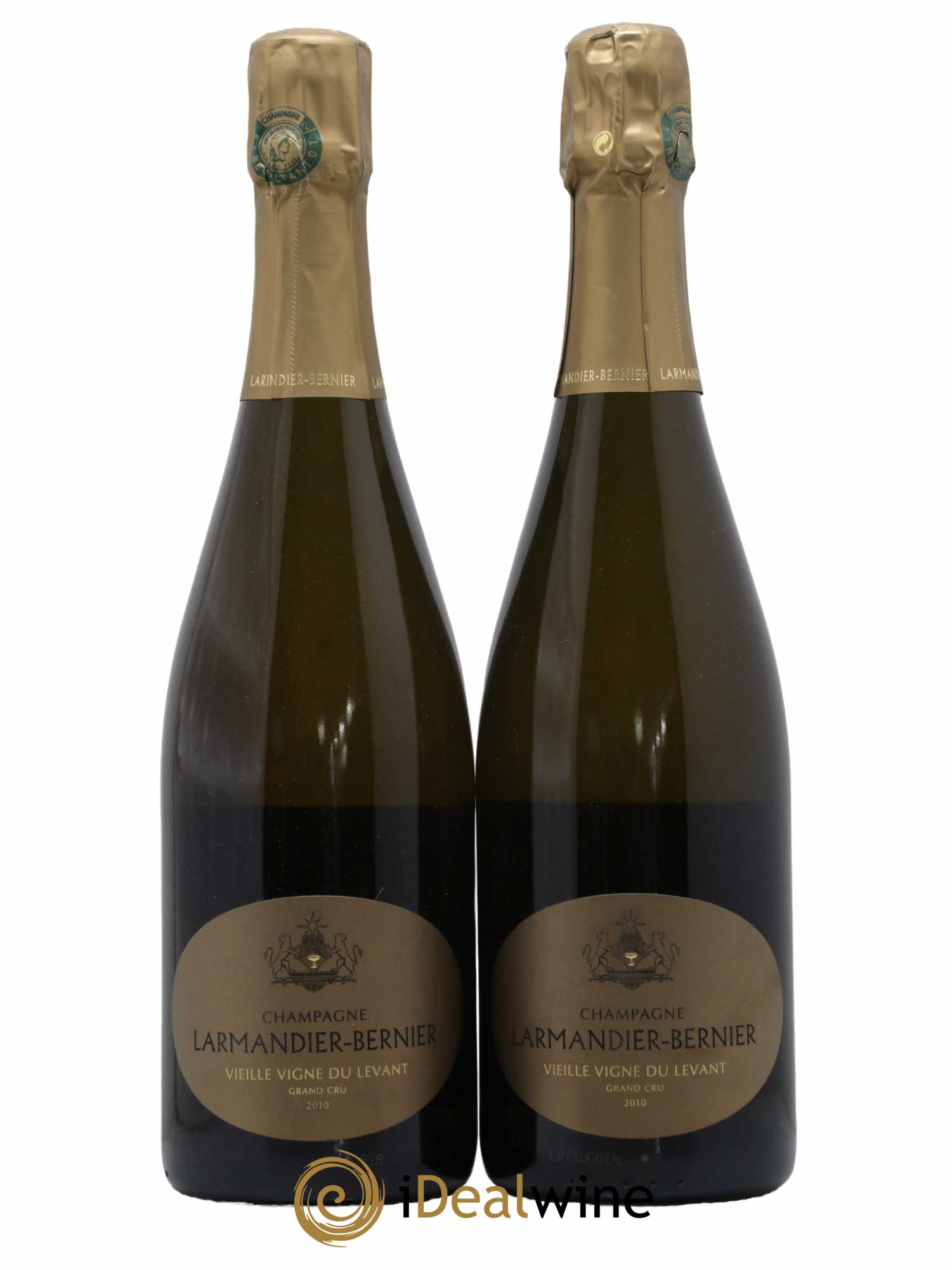 Vieille Vigne du Levant Blanc de Blancs Larmandier-Bernier  2010 - Lot de 2 Bouteilles