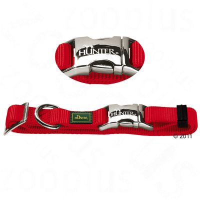 HUNTER Halsband Vario Basic Alu-Strong, rot