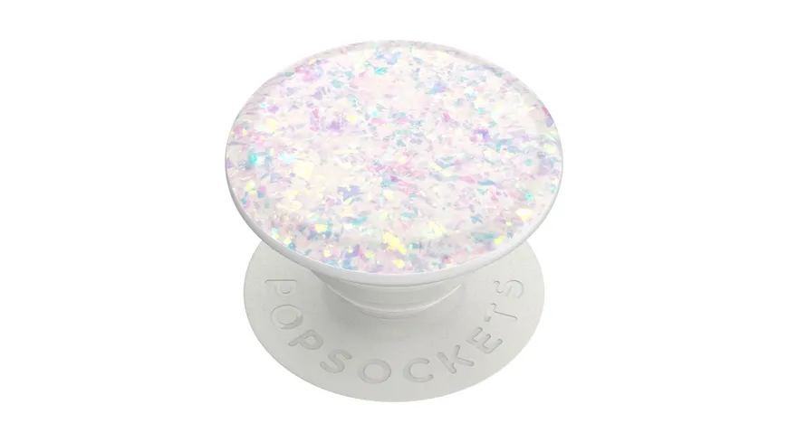 PopGrip - ausziehbarer Handy-Griff Handyhalter -  Iridescent Confetti White