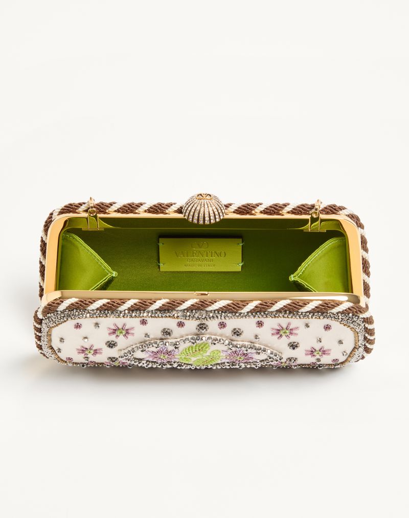 Valentino Garavani Carry Secrets Broderet Minaudiere