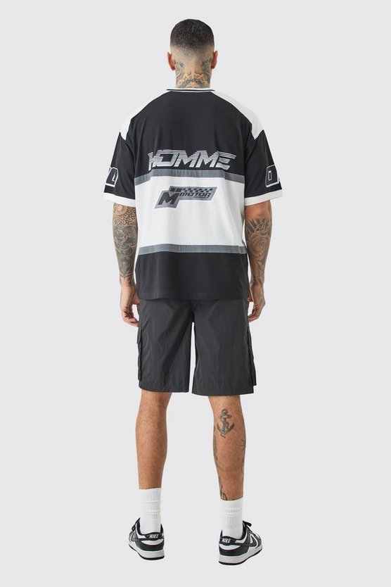 Tall Ofcl Nylon Cargo-Shorts mit elastischem Bund