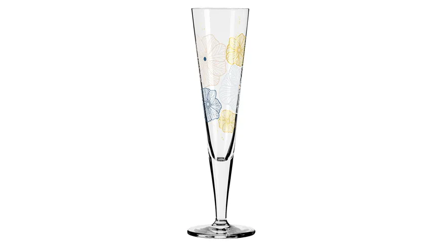 RITZENHOFF Champagnerglas Goldnacht  #36 von Concetta Lorenzo H23 Schwarz, Silber, Gold