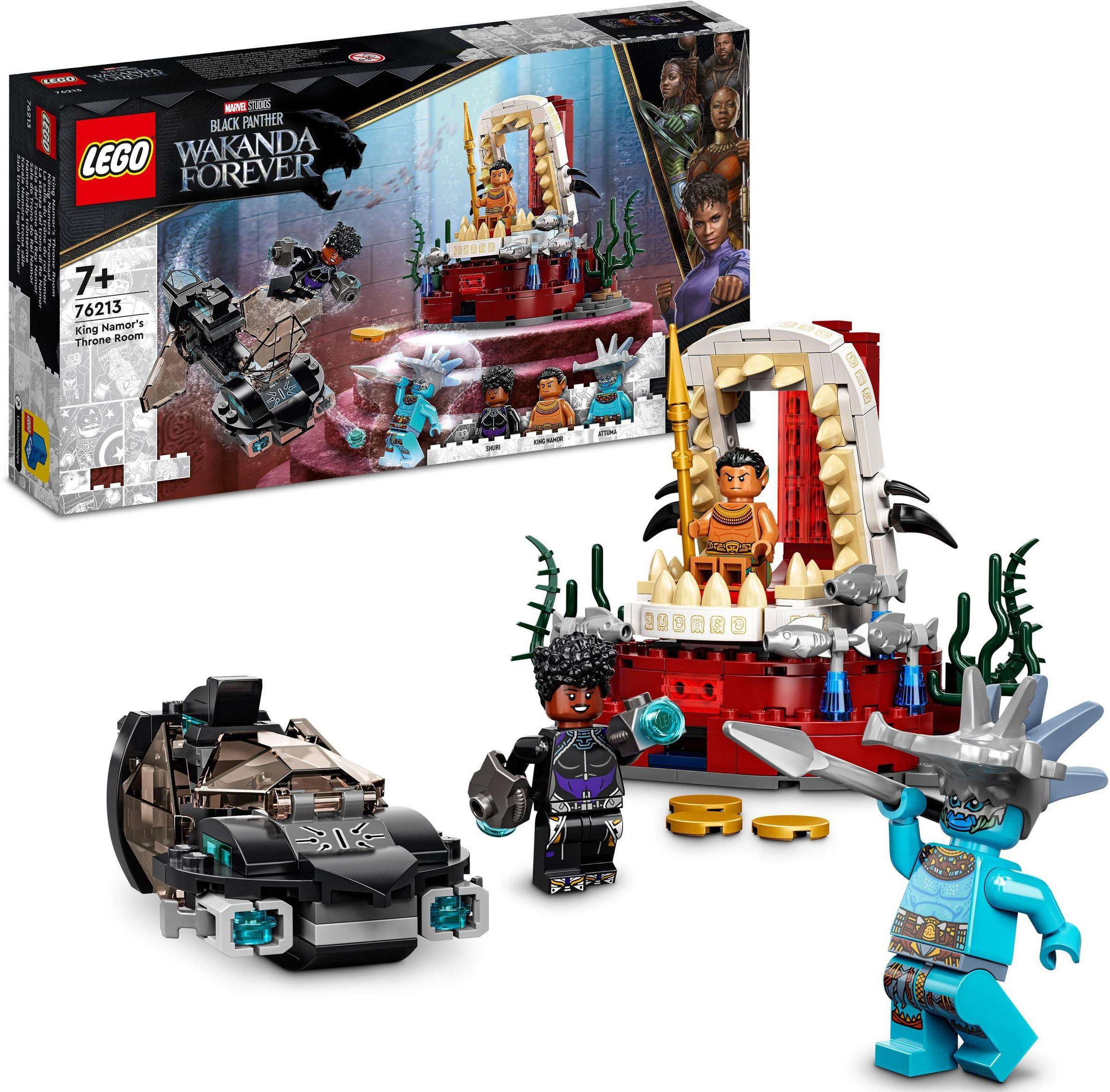 LEGO® Konstruktionsspielsteine König Namors Thronsaal (76213), LEGO® Marvel, (355 St), Made in Europe