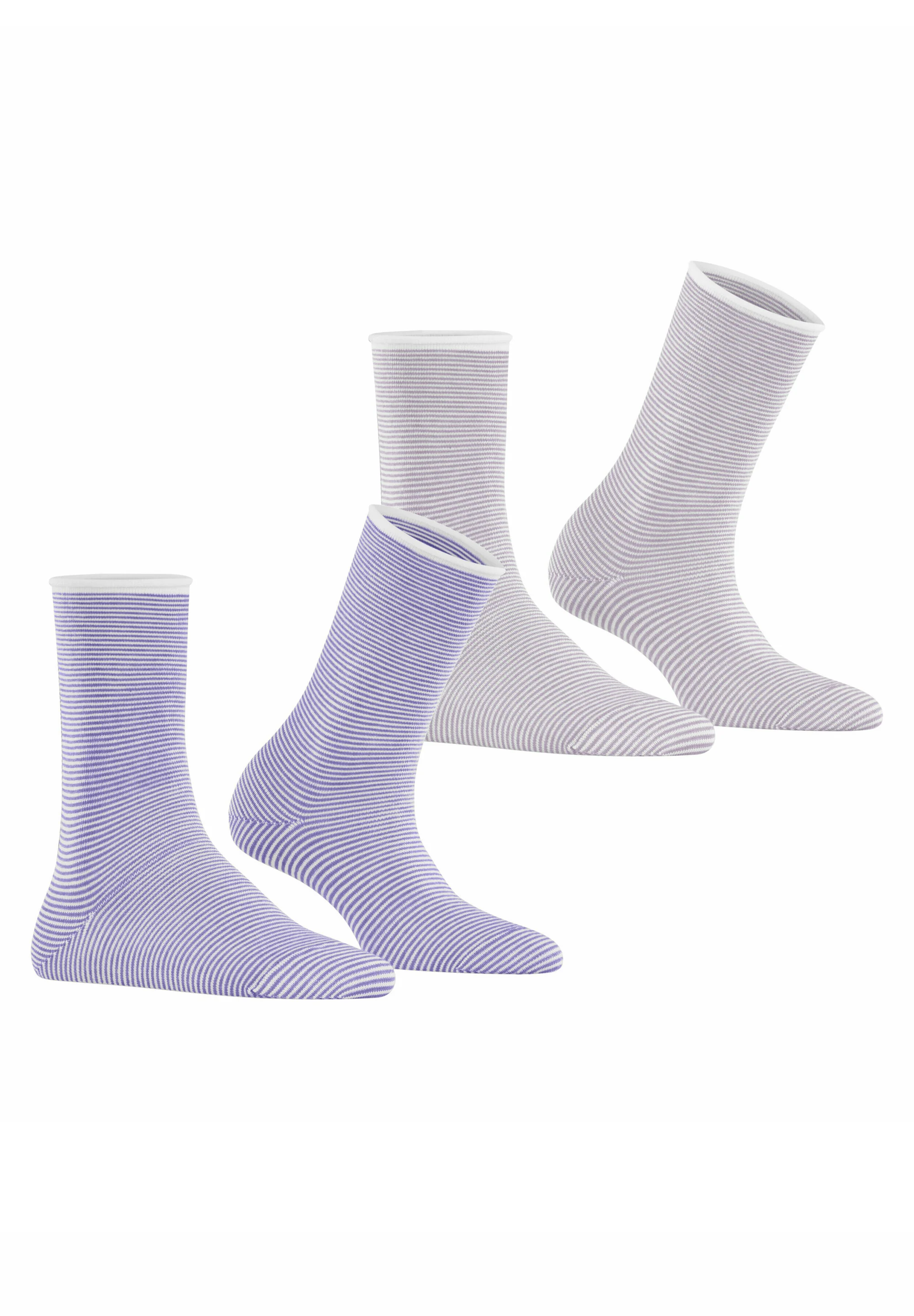 Paquete de 2 calcetines Esprit Allover Stripe con estampado