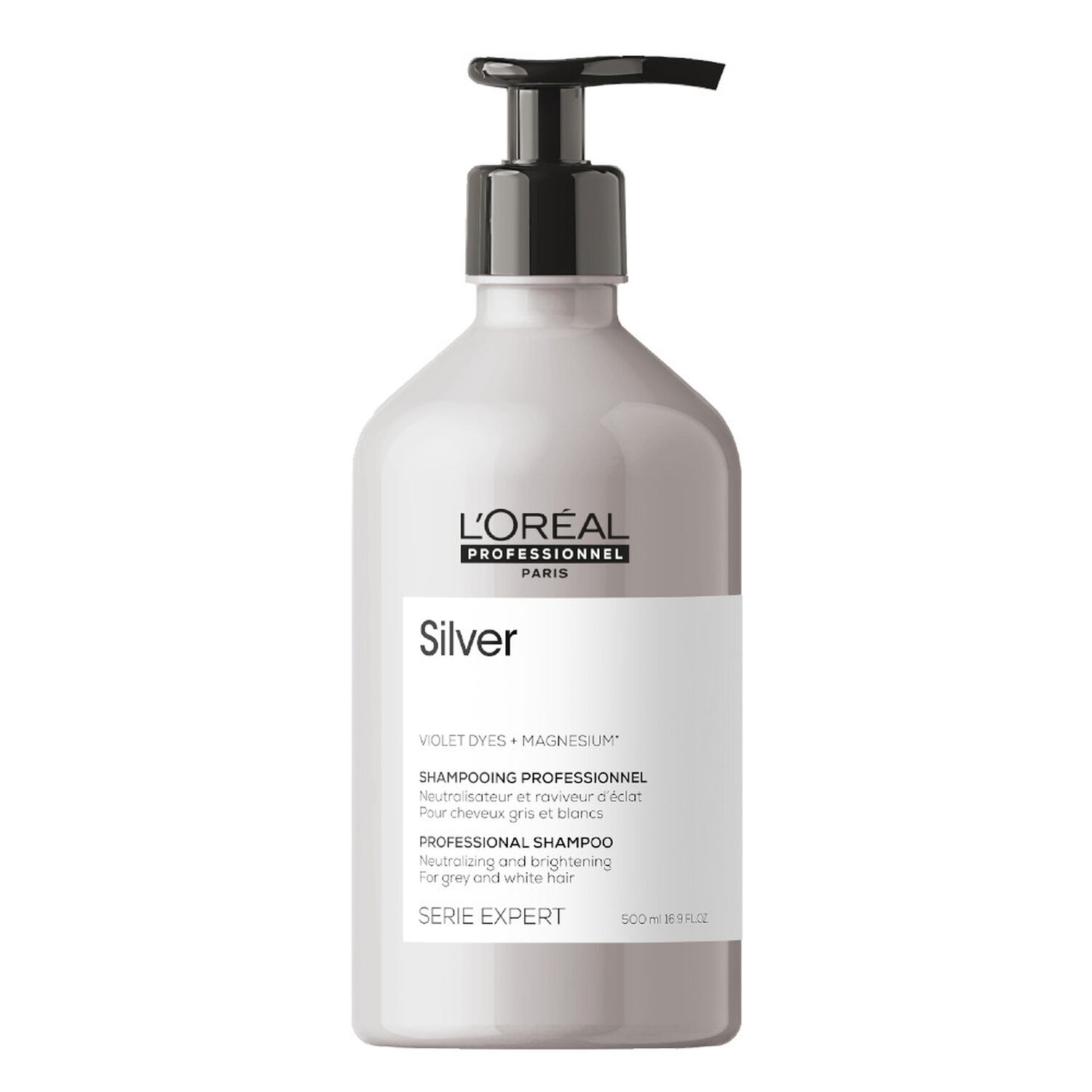 l'oréal professionnel Silver Shampoing Déjaunisseur pour Cheveux Gris et Blancs