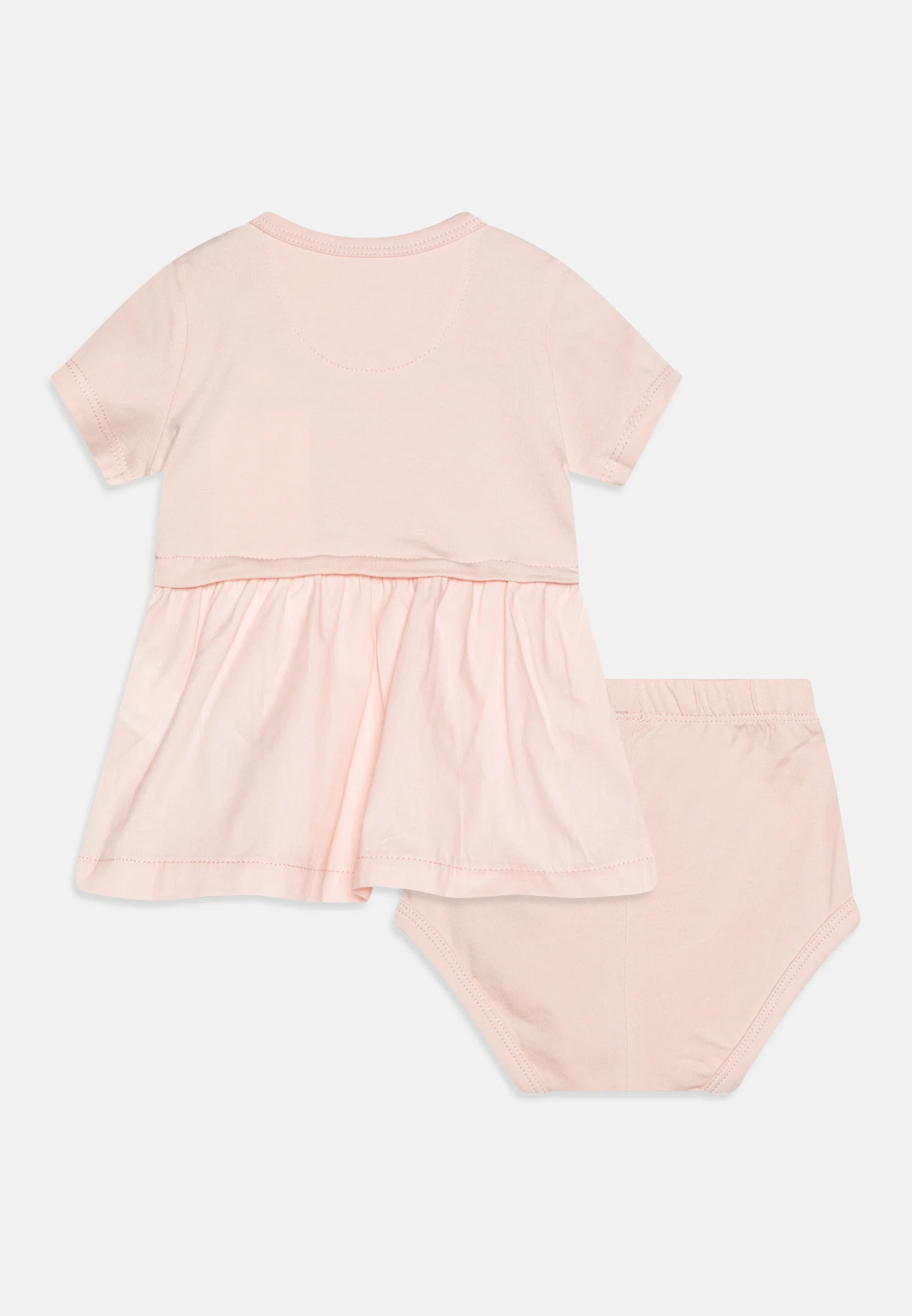 Calvin Klein Jeans BABY MONOGRAMA LOGO MIX MEDIA DRESS - Vestido de punto