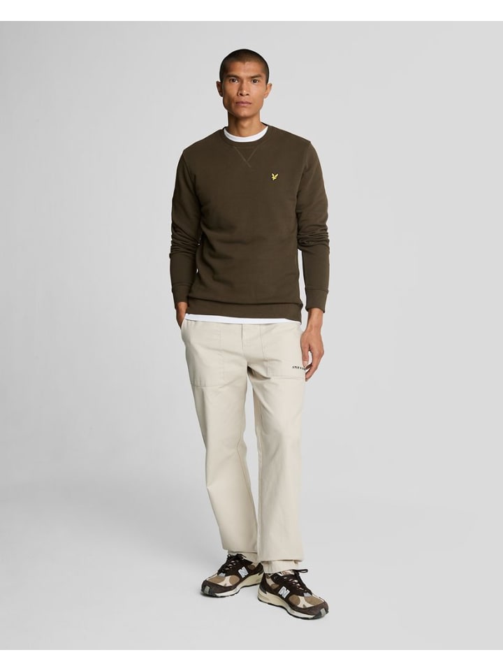 Lyle & Scott Sweatshirt in Olivgrün günstig kaufen