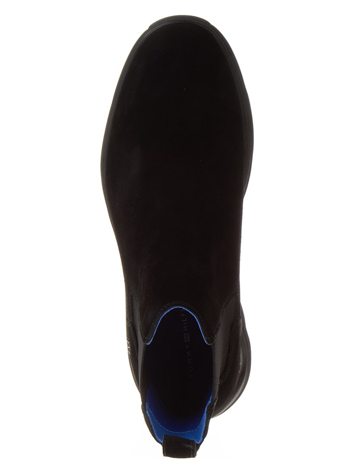 Tommy Hilfiger Shoes Leder-Chelsea-Boots in Schwarz günstig kaufen
