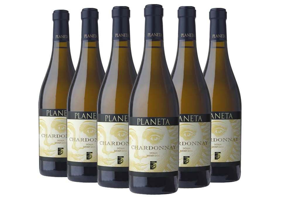 Sicilia Menfi DOC Chardonnay 2022 Planeta 6 bouteilles de 0,75 ℓ