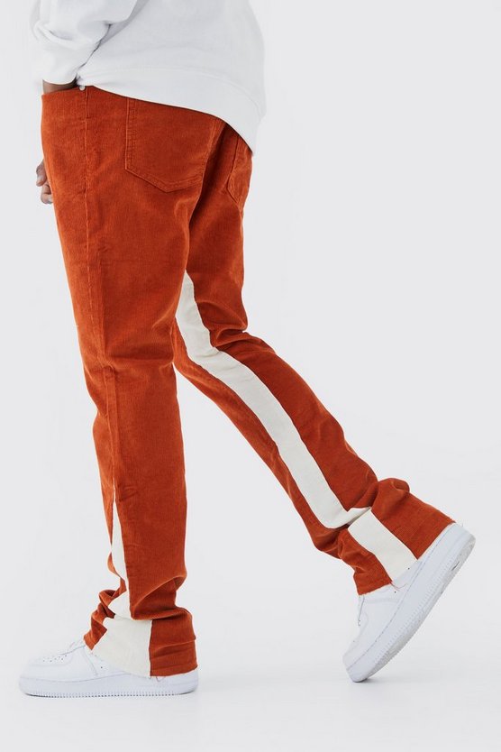 Slim-Fit Cord-Schlaghose