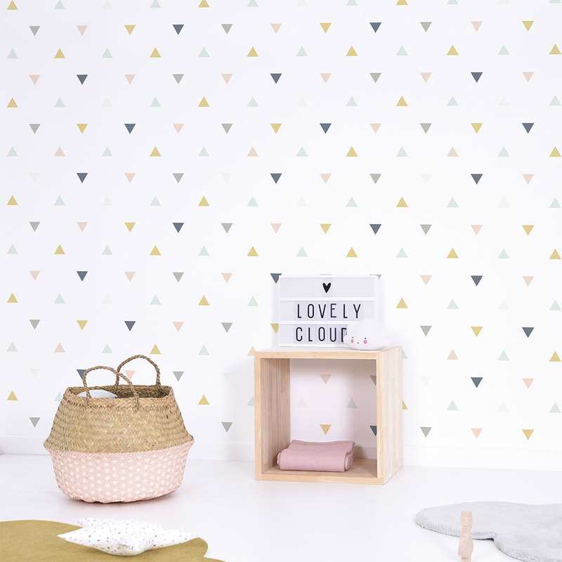 Papier peint Triangle enchanted Lilipinso and Co