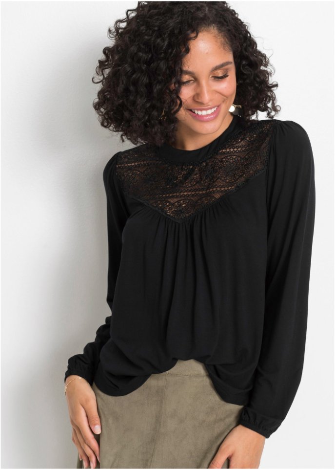 Shirt mit Spitze