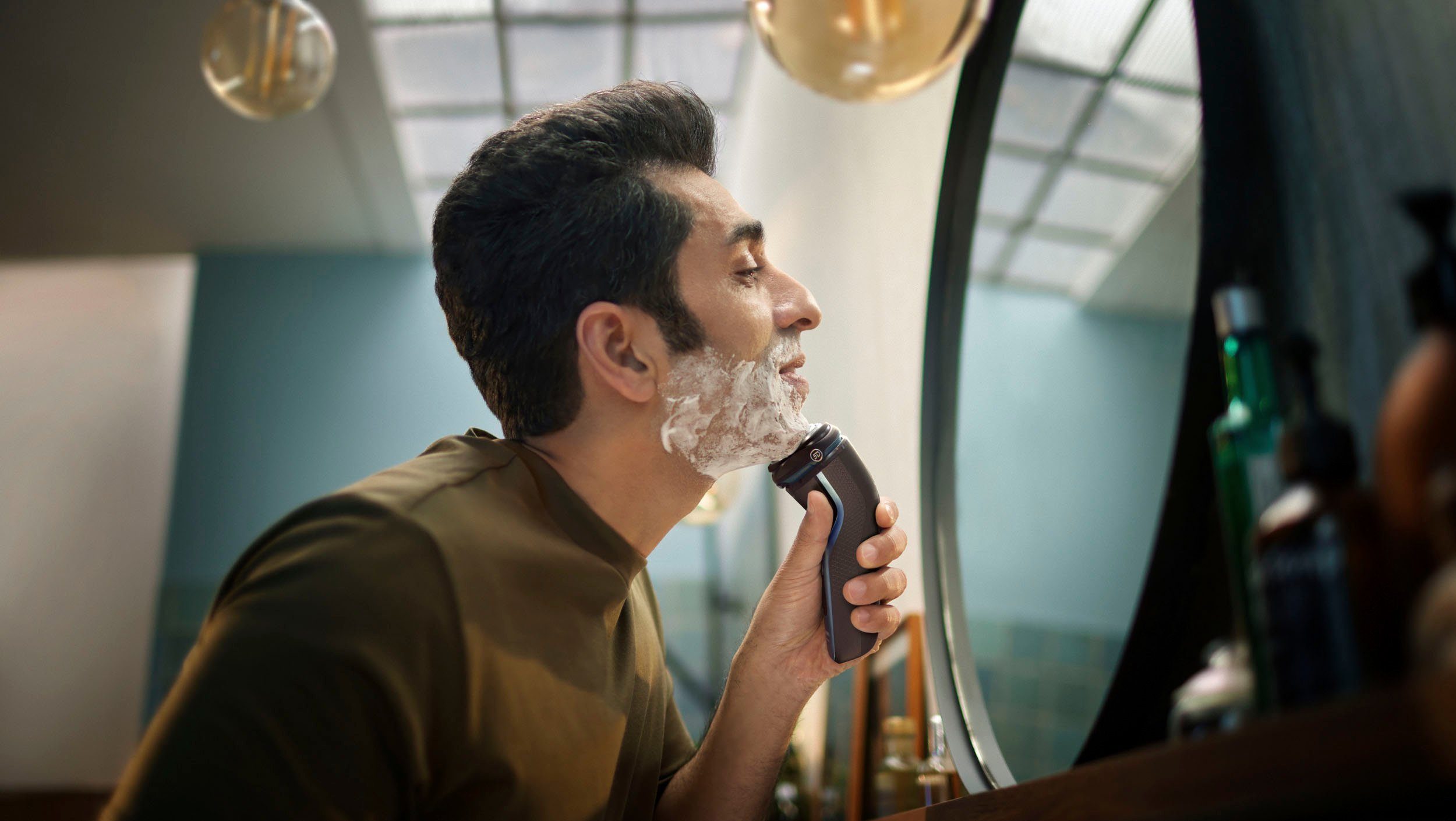 Philips Elektrorasierer Shaver Series 3000 S3243/12, Aufsätze: 1, ausklappbarer Präzisionstrimmer, 5-dimensional bewegl. Flex-Scherköpfe, Schutzkappe und Tasche