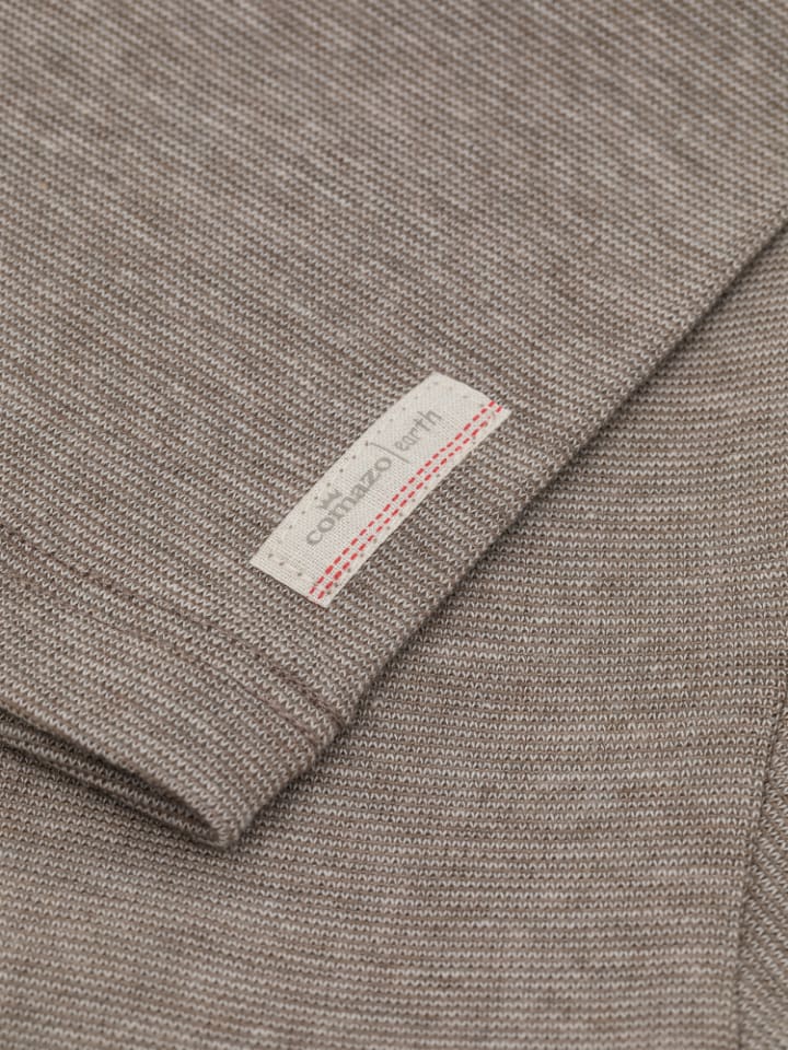 comazo earth Baby Shirt mit Wolle-Seide in Nougat-Melange günstig kaufen