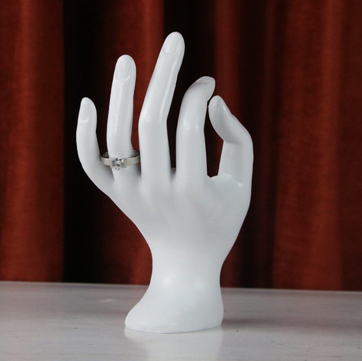 BAYLI Schmuckständer 2 Stück Damenhand als Schmuckständer für Ketten und Ringe, 16,5 cm