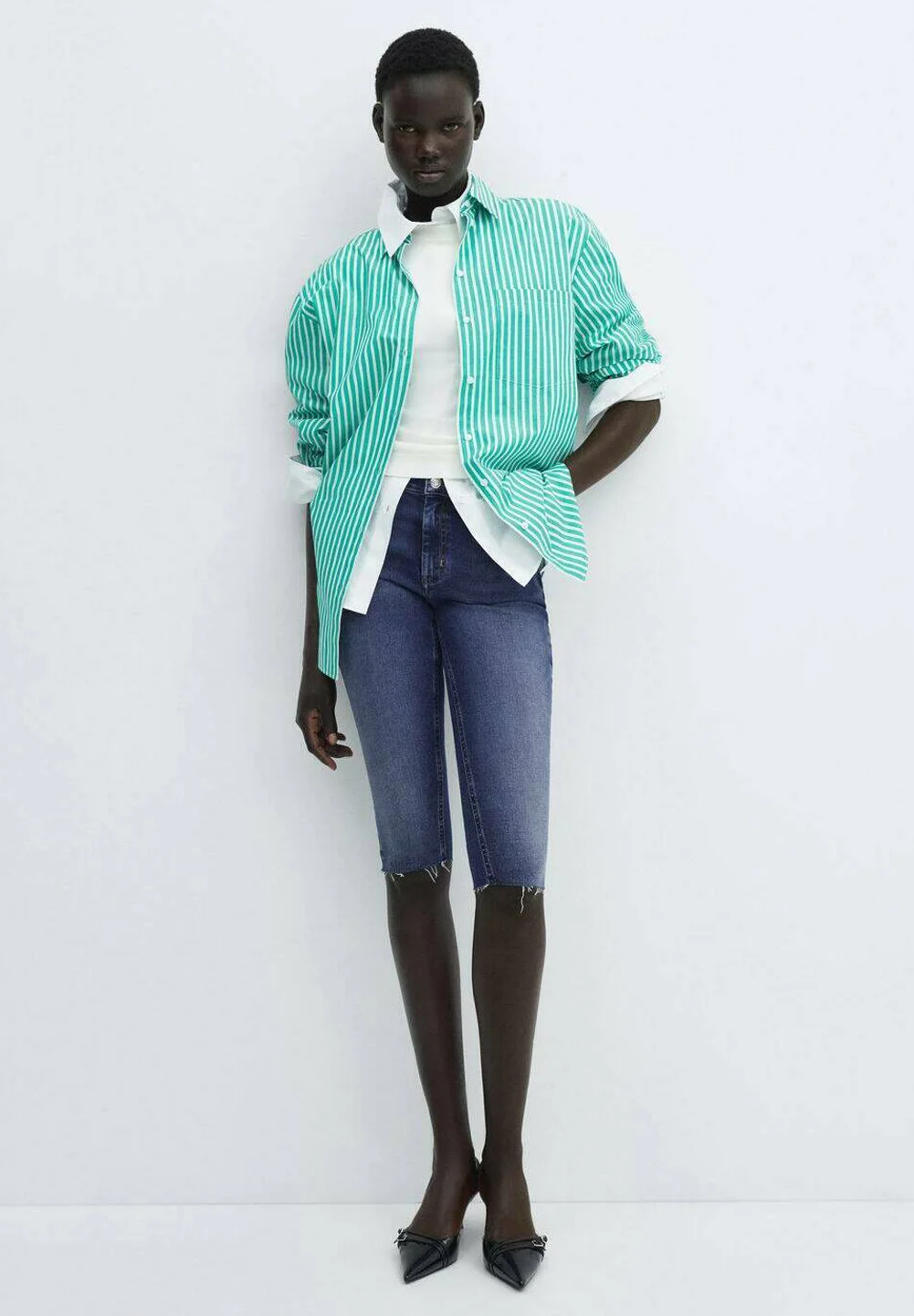 Mango CELIA - Shorts vaqueros