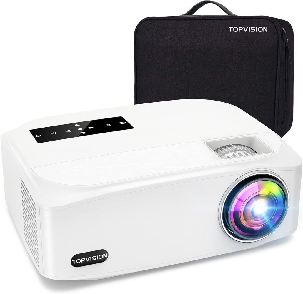 TOPVISION Heimkino Video Beamer mit 150,000 Studen Verlängert Portabler Projektor (9500 lm, 1920 x 1080 px, 4K 350