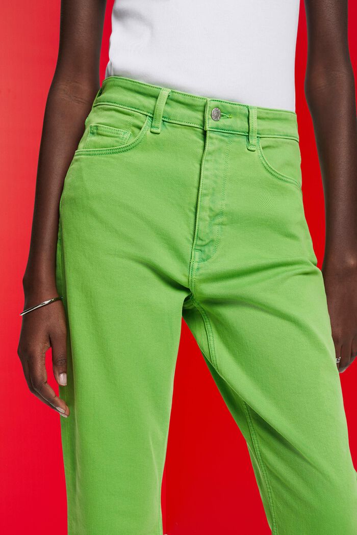 Cropped-Hose mit Fransensaum