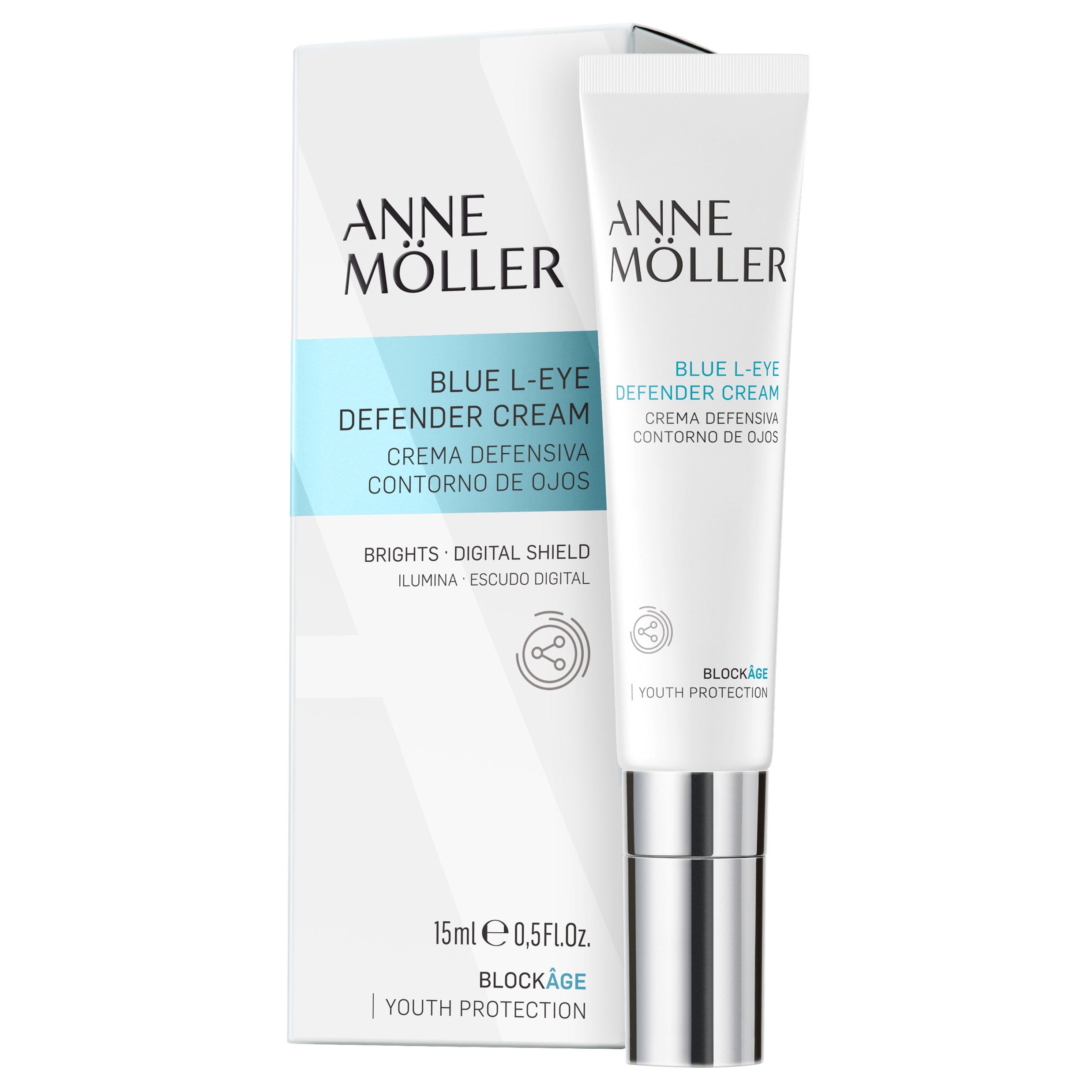 Anne Möller BLOCKÂGE Blue L-Eye Defender Cream 15 ml