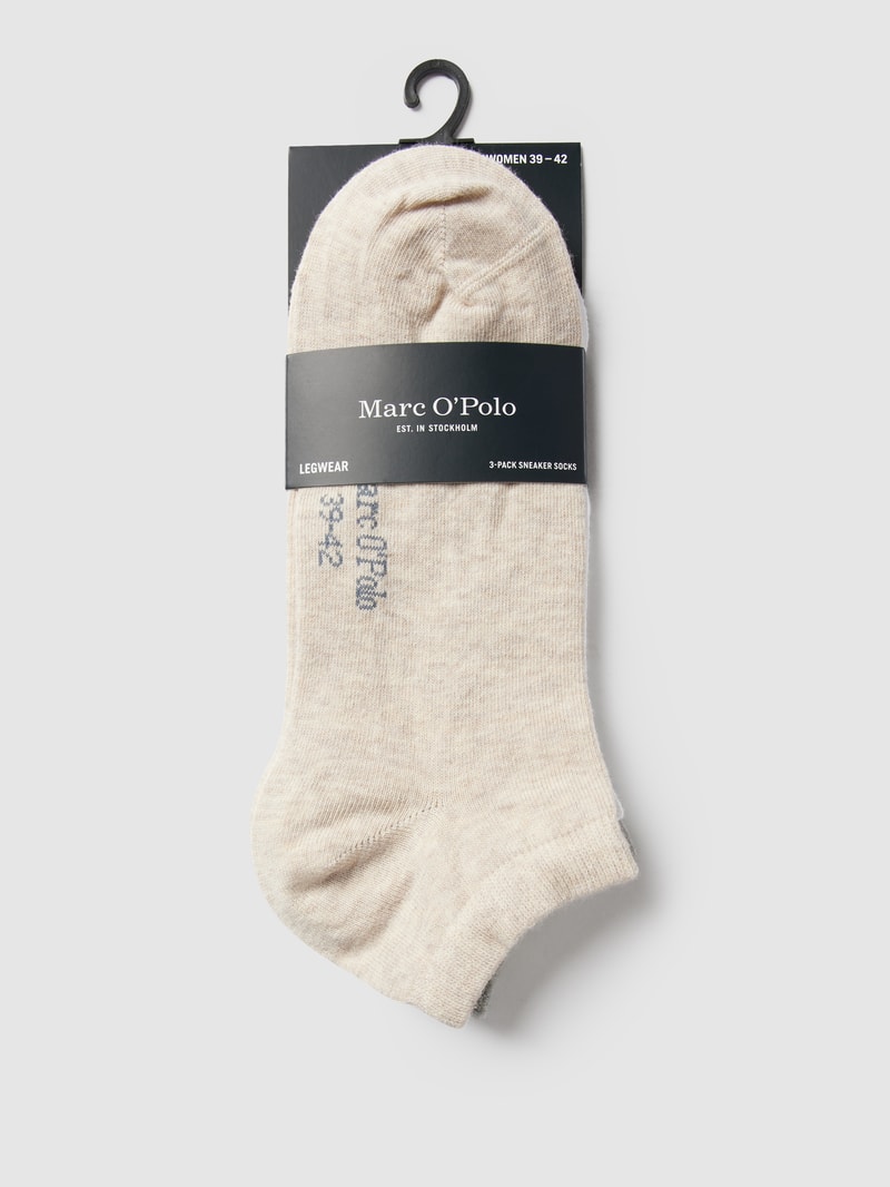 Socken mit gerippten Bündchen im 3er-Pack Modell 'Chris' in beige
