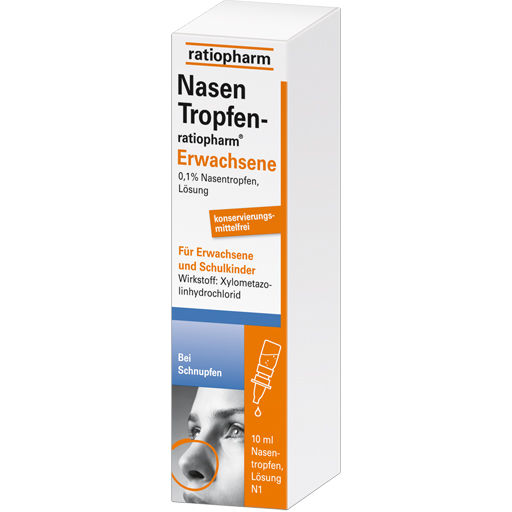 NASENTROPFEN-ratiopharm Erwachs.Konservier.frei  10 ml  Nasentropfen