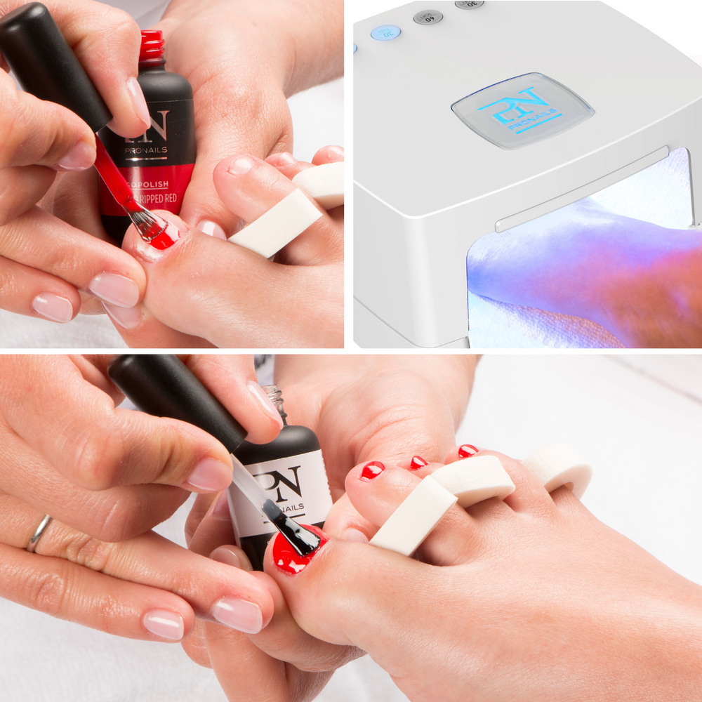 Pronails POSE COULEUR / FRENCH SOAK-OFF Pose de vernis semi-permanent Pronails méthode soak-off