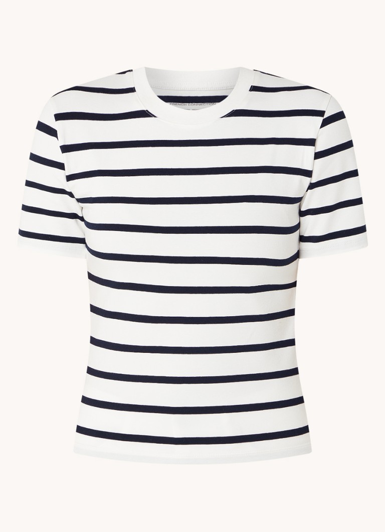 Tricou French Connection Rallye cu imprimeu în dungi