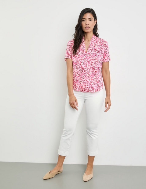 Gemustertes Blusenshirt