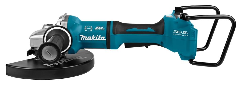 Makita DGA901ZKU1 Polizor unghiular 2 x 18V 230 mm cu transmițător AWS, fără baterii și încărcător
