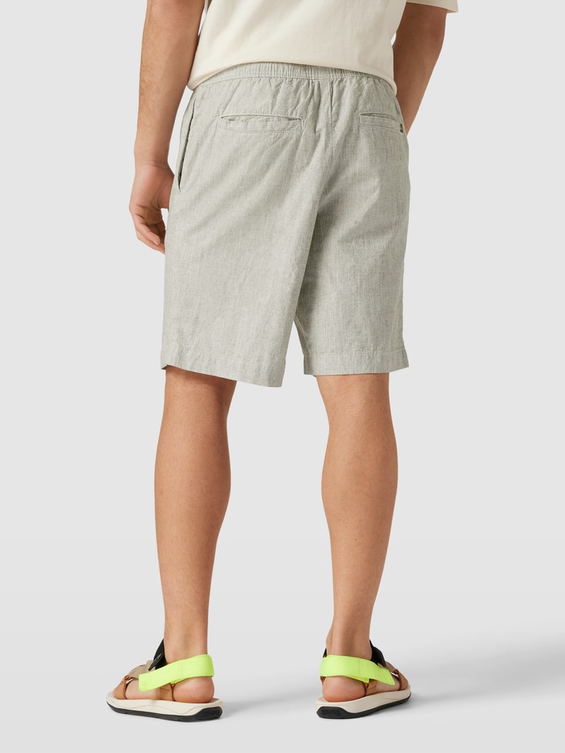 Bermudas mit elastischem Bund in olivgrün