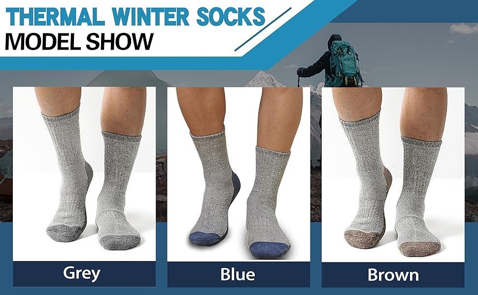 Alster Herz Thermosocken Premium Merino Wollsocken, Damen und Herren, Herbst, Winter, A0330 (1-Paar) Wolle Wintersocken