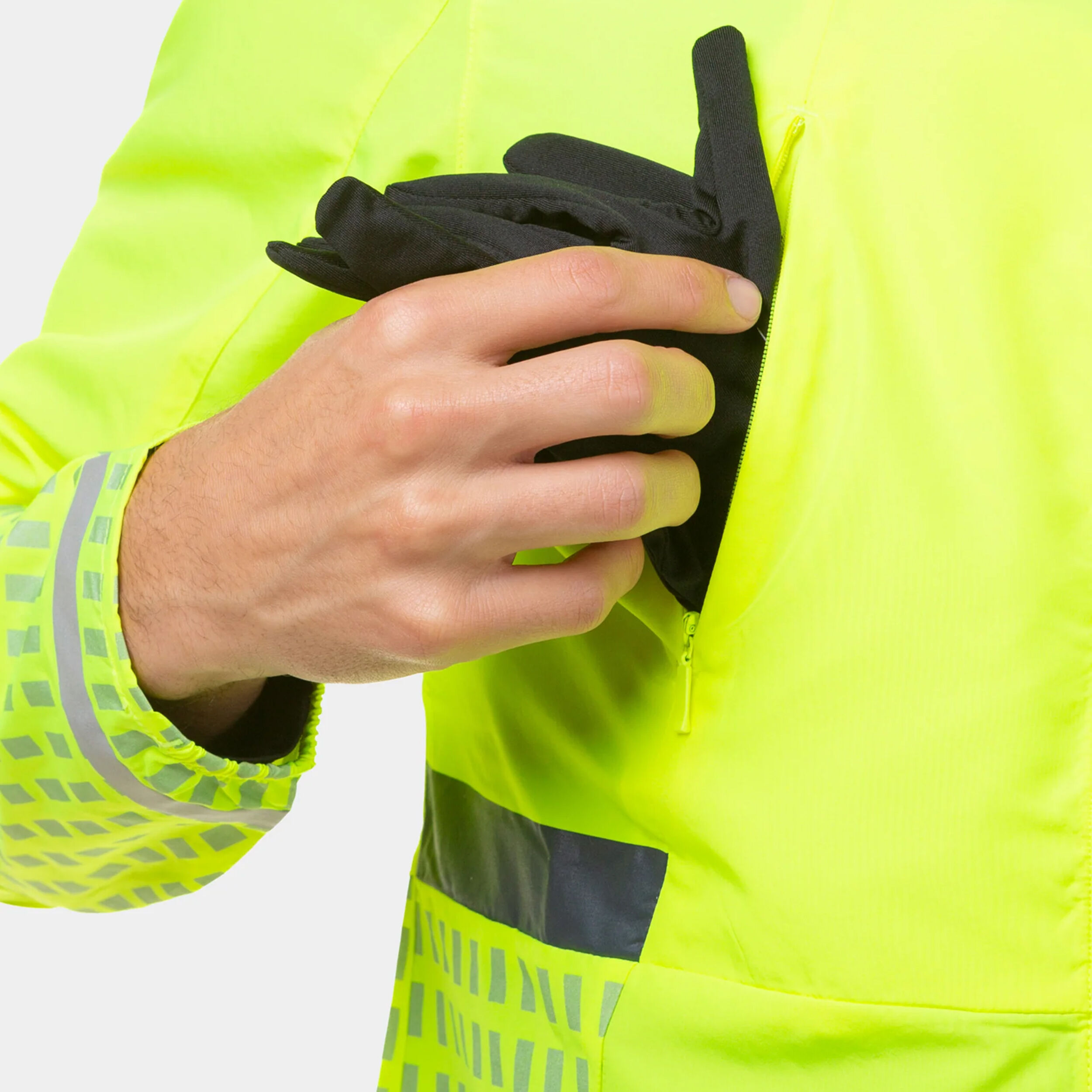 Tech Afterhours Laufjacke Herren - Neongelb