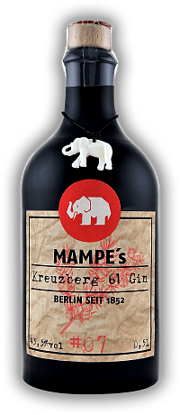 Mampe's Kreuzberg 61 Gin Mampe's Kreuzberg 61 Gin Kein typischer Gin - aber etwas ganz Besonderes. 0,5	 Liter - Vol 43,5%