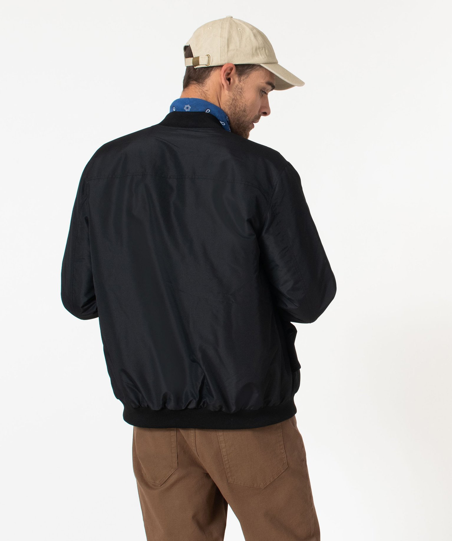 Blouson zippé style bomber homme noir | GEMO