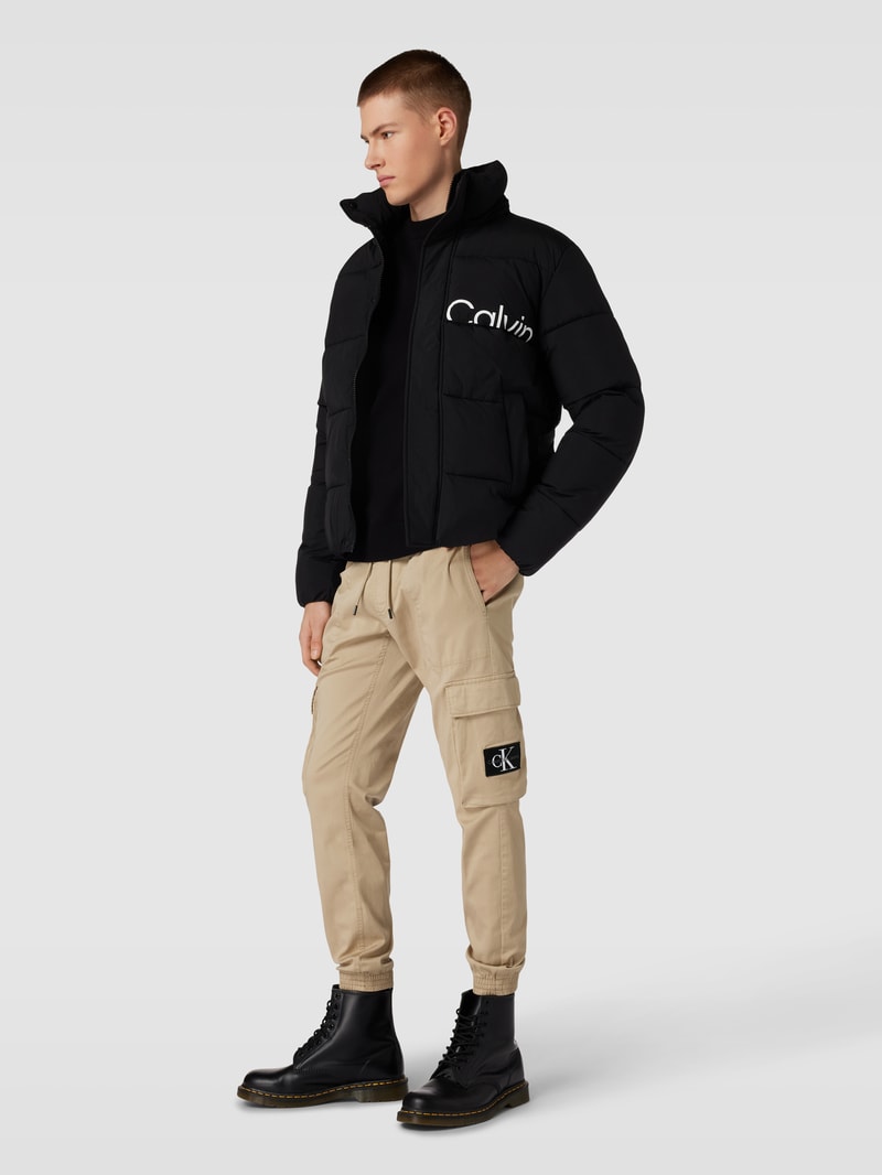 Cargohose in unifarbenem Design Modell 'WASHED' in beige