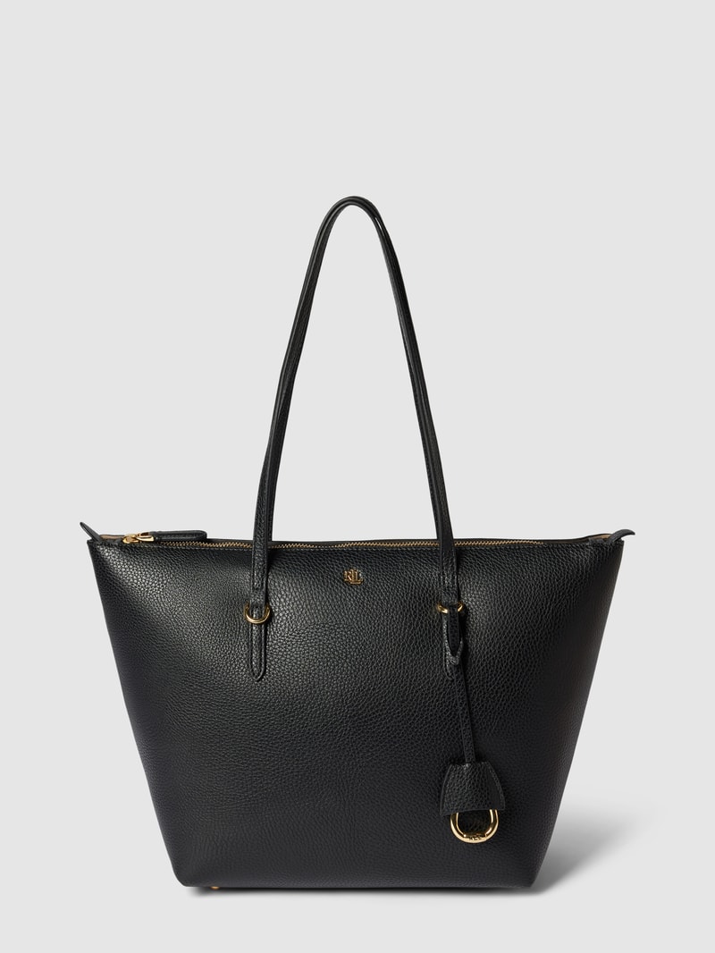 Tote Bag mit Applikation Modell 'KEATON' in black