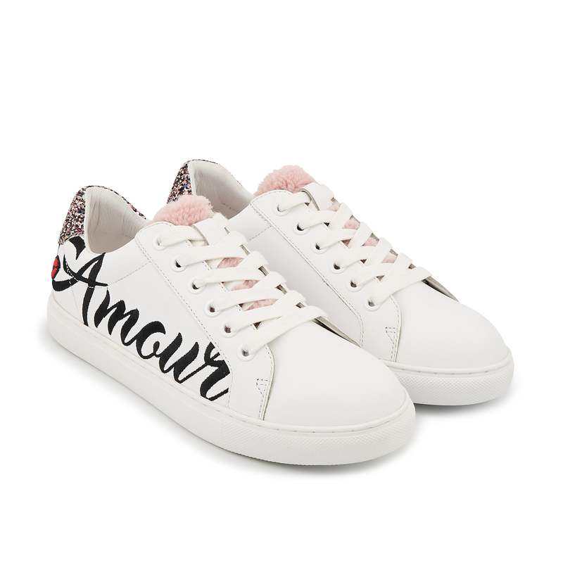 Baskets en cuir Simone amour toujours