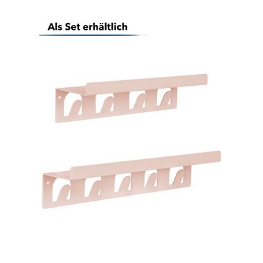 Floordirekt Wandregal Wohndekoration aus Paulowniaholz in 2 Farben, Wandregal