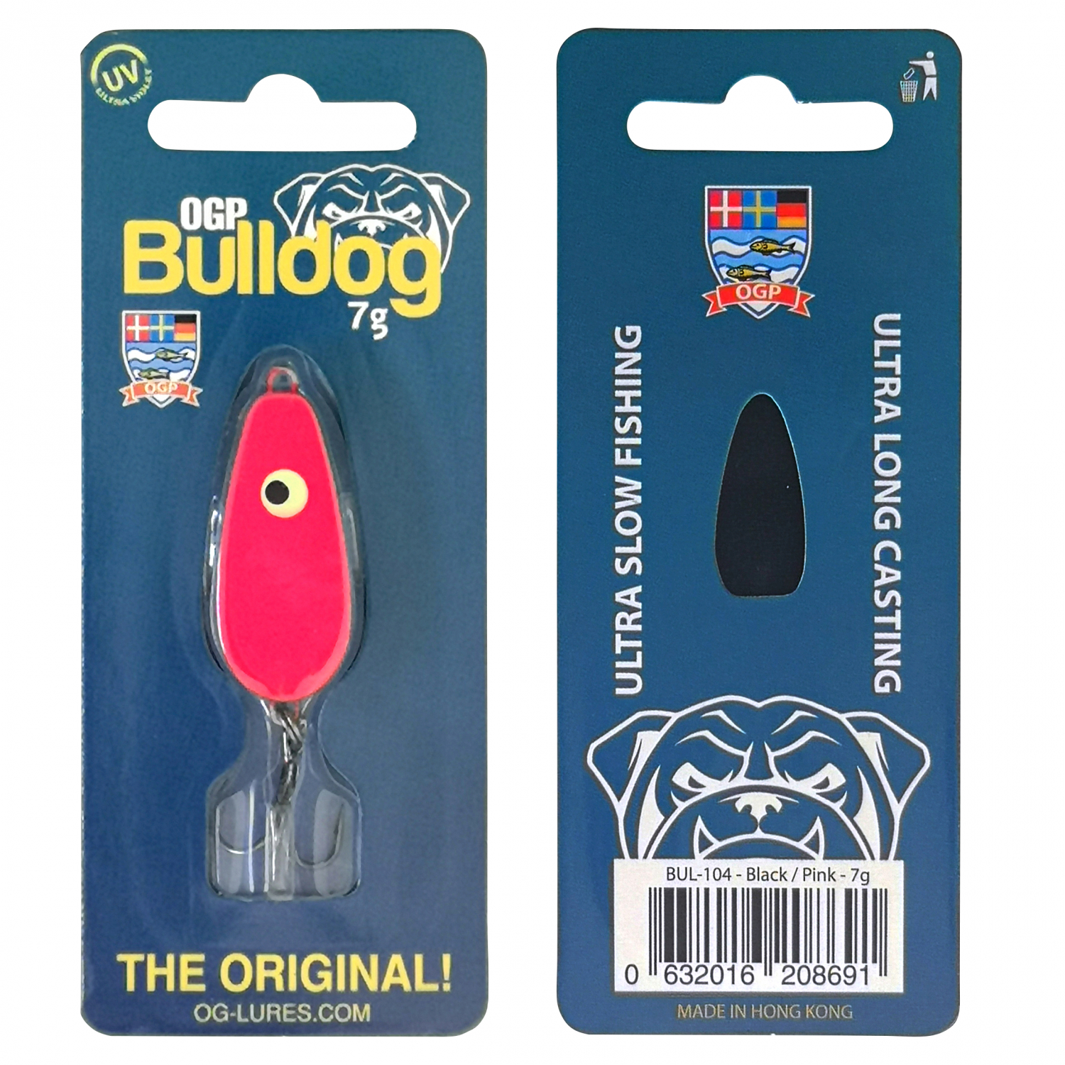 OGP Forellenköder Bulldog Mini (Black/Pink)